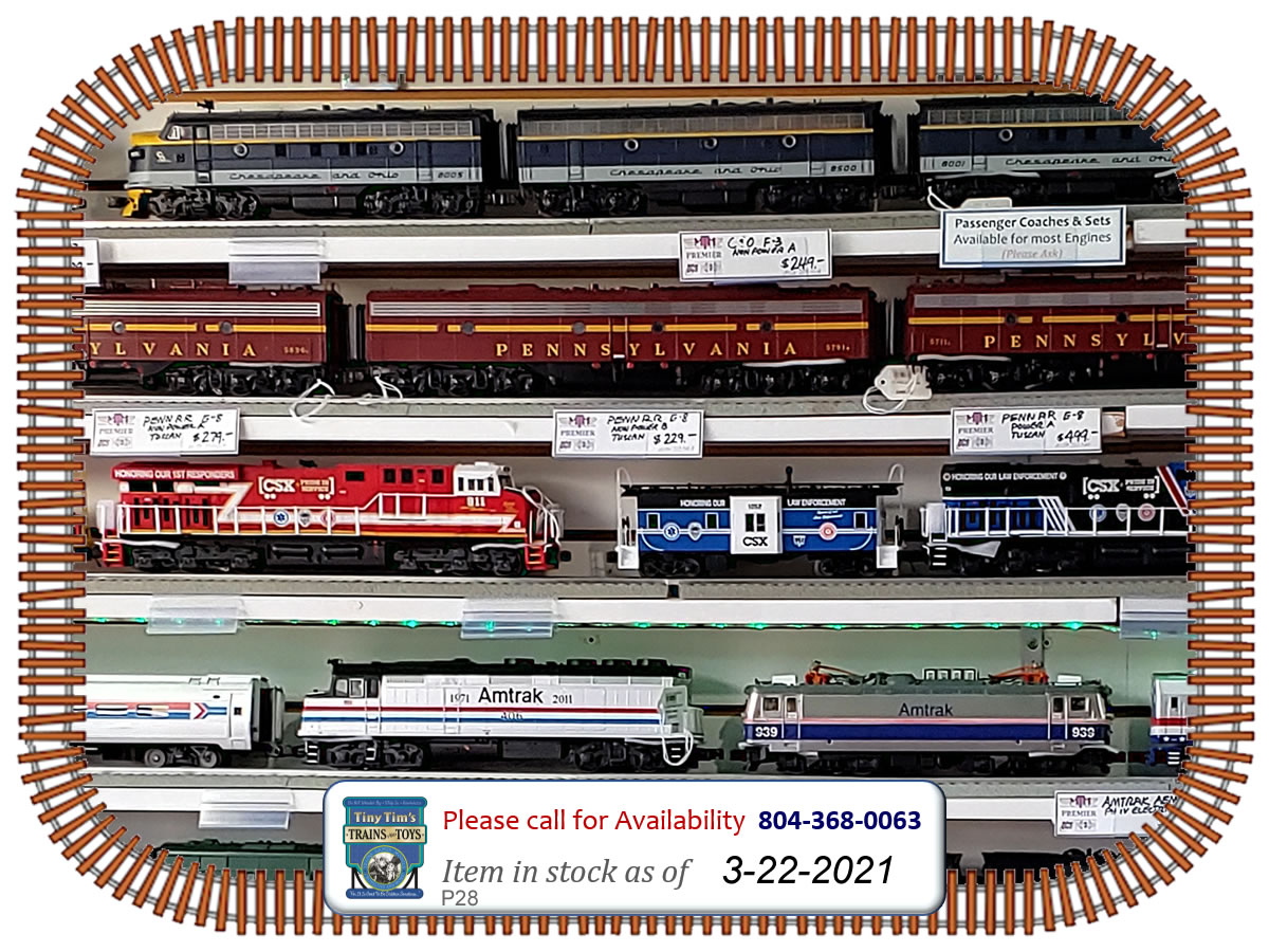 Amtrak, Inventory, Model Train, Ashland
