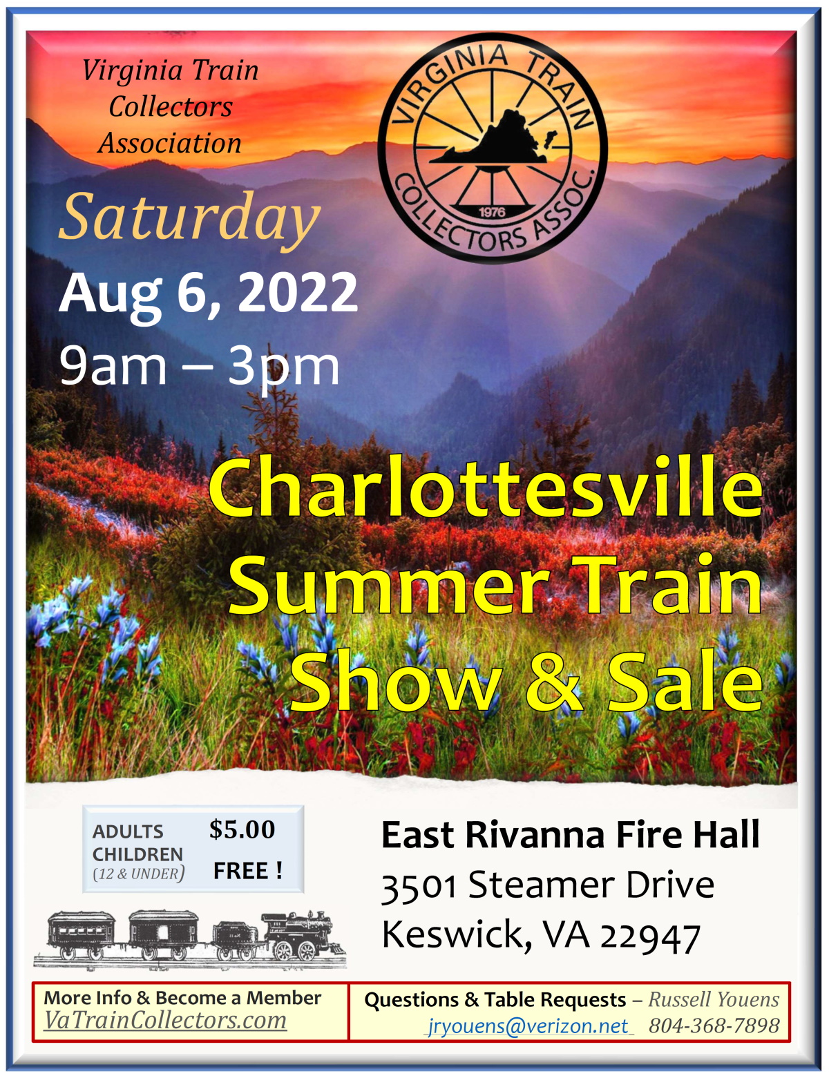 Charlottesville Train Show, August 6, 2022
